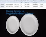 Eco Friendly sugarcane bagasse plates display tray,disposable 5 compartments