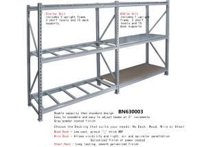 China Extra Heavy Duty Steel Storage Racks Metal Basement Shelving 3800 Pounds Capacity factory