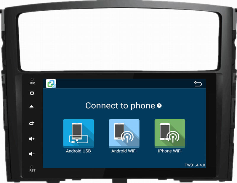 Ouchuangbo car radio gps stereo android 6.0 for Mitsubshi Pajero 2014 with SWC USB Mirror-Link bluetooth AUX