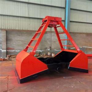 China Single Rope Clamshell Flap Mechanical Grab Bucket For Crane on sale