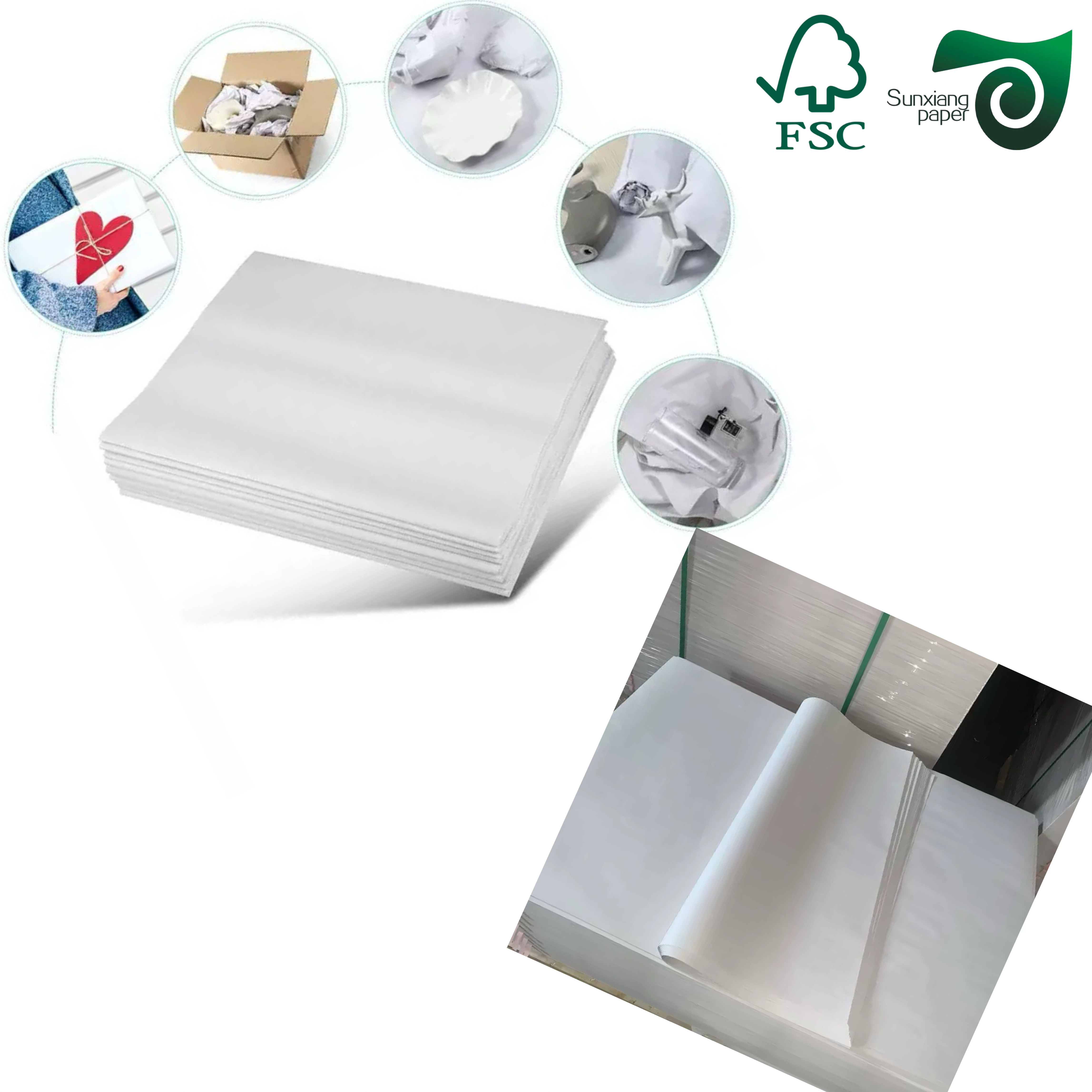 FSC 45GSM Smooth Newsprint Paper With High Temperature Resistance