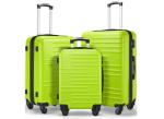 Travel 3pcs Trolley Luggage Set Pc Unisex Carry On Large Capacity