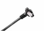 Halogen - Free Double Ended Cable Down Angle RJ45 Vertical With Screw Orientatio