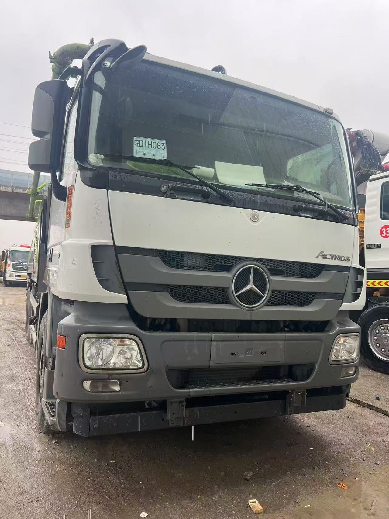 Used 2018 Mercedes-Benz Chassis 49m Concrete Pump Truck Semi-Dry Shotcrete Type Maximum Cloth Height 48.7M