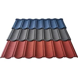 China Enhance Your Home's Aesthetic with Elegant Colored Stone Coated Roof Tiles Fireproof and Classic Roofing Solution factory