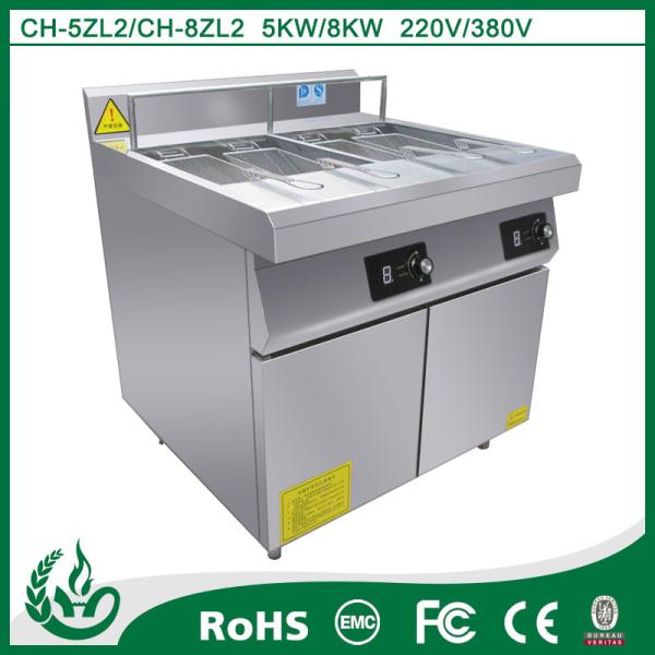fryer electric deep fryers/commercial induction deep fryer/2 tank 4 basket deep