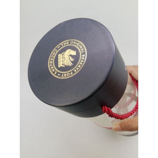 99mm Diameter Clear PVC / Paper Cans Packaging With Rope Handle Spirits