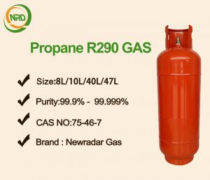 China Green Refrigerant Gas high Purity Refrigerant Gas Propane R290 In Cylinder on sale