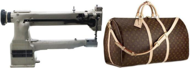 Long Arm Single Needle Cylinder Bed Compound Feed Walking Foot Heavy Duty Leather Sewing Machine