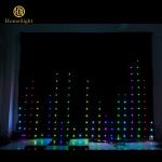 LED Double Decker Fireproof Velvet Vision Curtain for Bar Event Night Club Stage