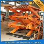 4T 7m Stationary Scissor Lift Table Vertical Cargo Lifting Elevator