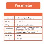 Portable Outdoor Activity Solar Kit Solar Panel Battery Solar Power Kits System