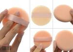 Beautiful Cosmetic Powder Puff Makeup , Round White Face Powder Makeup Sponges