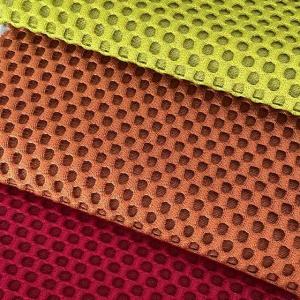 160cm Breathable Mesh Sofa Suede Fabric Polyester Textile