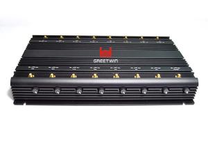 China 38W 16 Band High Power Signal Jammer Lojack Mobile Phone Gps Jammer factory