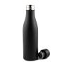Buy cheap Black Slim Insulated Water Bottle Straight Cup Shape from wholesalers