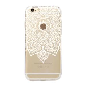 Soft Rubber Designer Cell Phone Cases For Iphone 6s Lace Flower Mandala