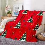 Solid Color Children's Printed Blanket in Flannel for Cozy Christmas Sweater