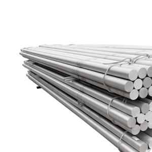 China 1060 Round Solid Aluminum Bar T8 Silver Pure Aluminum Rod 1000 Series factory