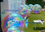 Decorative Inflatable Rainbow Mirror Ball Big Shiny Ball Advertising 1-5M