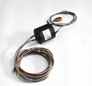 China Amusement Ethernet Slip Ring 0~100rpm With 100M 1000M Ethernet Transmission factory