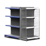 Metal Supermarket Wire Display Shelving Gondola Store Wire Shelf