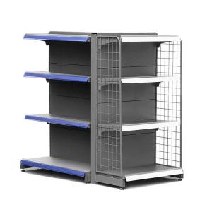China Rectangular Metal Wire Gondola Shelving Wall Shelf For Supermarket Retail Store factory