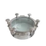 0.5Bar Stainless Steel Manhole Cover Pressure Round Manway Tank Door For Wine -