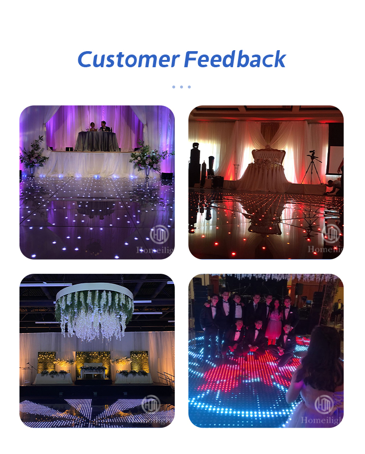 Portable LED Video Dance Floor for Party Night Club Stage Church SMD5050 RGB 3 in 1