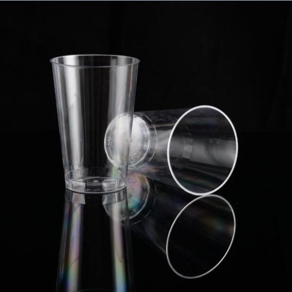 Eco Clear PS Plastic Cups 12OZ Customizable LOGO FDA SGS Certification For Party
