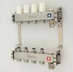 ZZ18155 PEX Radiant Floor Heating Stainless Steel Manifold Set , Underfloor