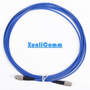 China Blue Color Armored Fiber Optic Cable Single Mode FC - FC Highly Security factory