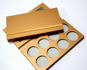 China Customized Eyeshadow Blush Contour Palette Metalized Pantone Makeup Palette factory