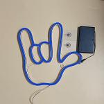 Halloween Decor Neon Lights LED Neon Signs I Love You Gesture