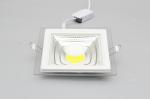 Indoor Lighting Recessed Mounted Square Slim Led Commercial Glass Panel Light