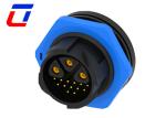 16 Pin Self Locking IP67 Power Connector 3 Pin Male Waterproof Power Cable