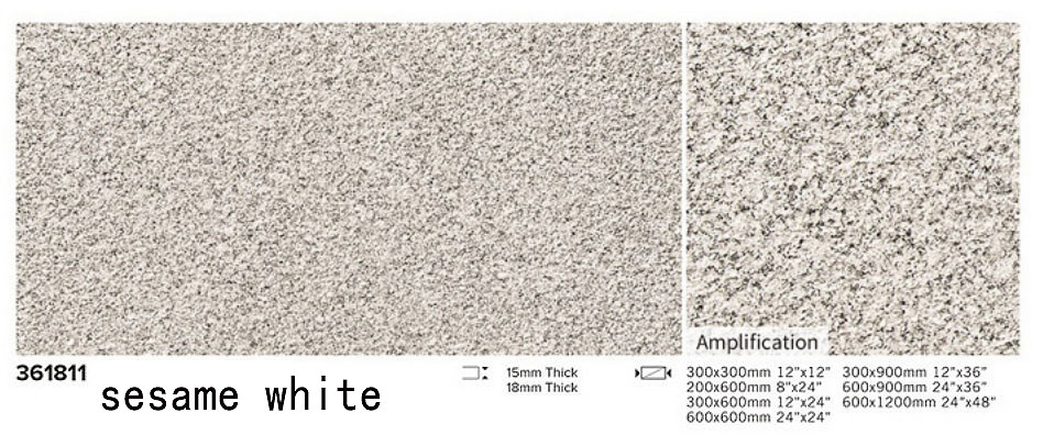 Durable Black 1200x600x15mm Flamed Surface Outdoor Floor Paving Tile For Courtyard