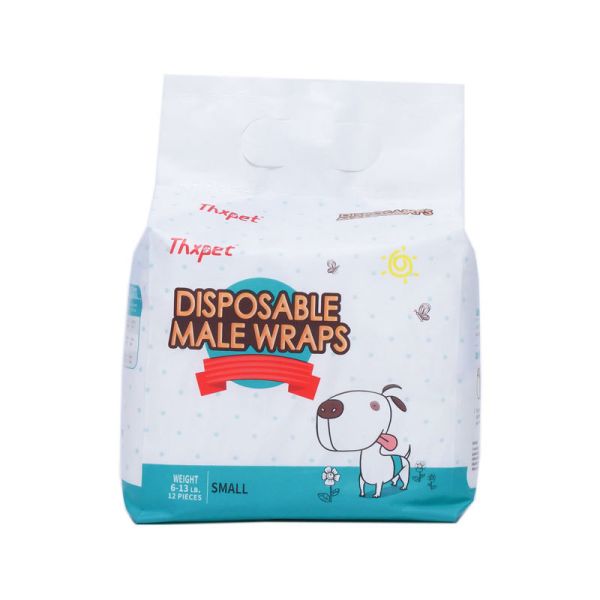 China Leak Proof Disposable Dog Diapers Super Absorbent Pet Rabbit Diapers Customizable Color factory