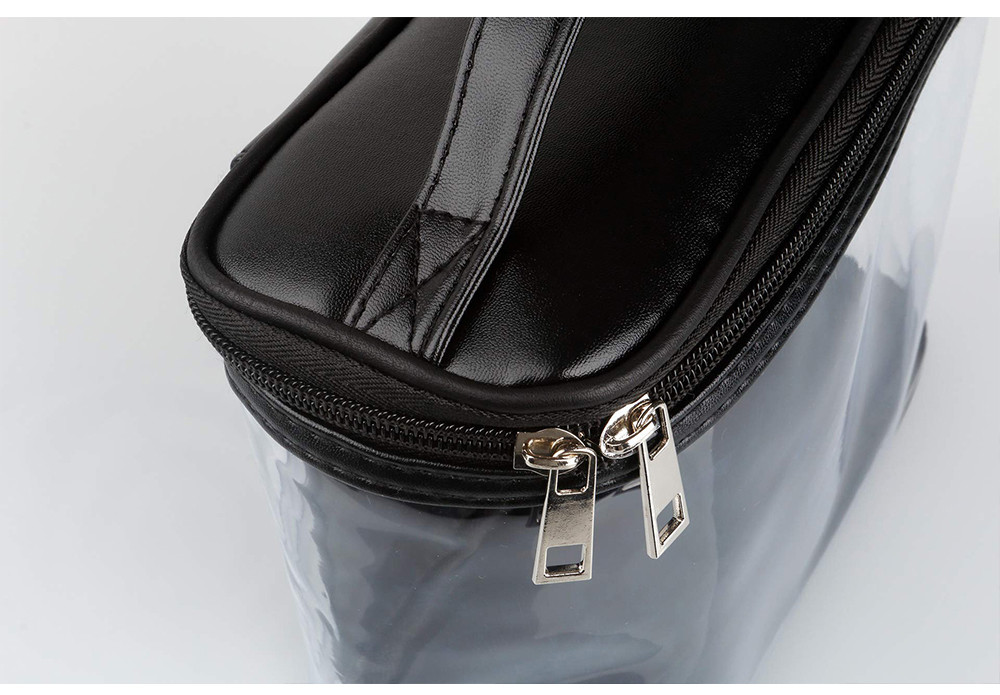 10*4*8in Unisex Clear PVC Makeup Bag For Travel