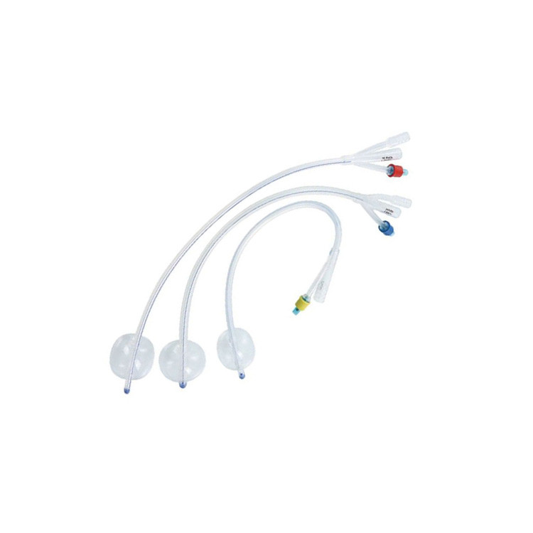 Medical Obstetric Table Latex Silicone Foley Balloon Catheter Two / Three Ways