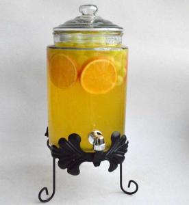 China glass juice / beverage dispensers factory