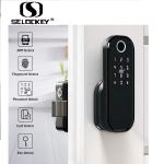 Keyless WiFi Home Electric Keypad Deadbolt 12V Rim Door Locks