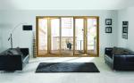 Powder Coating Frame Finishing Glass Folding Door for High Energy Efficiency and