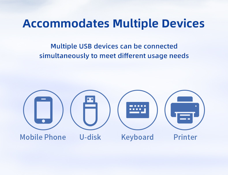 USB PVC Fast Reading Hub Tf Card Reading Hub with Rapid Data Transfer and Memory Card Reader