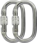 Blue Aluminum Carabiner Clip Heavy Industry Twist Lock for Rigging Camping