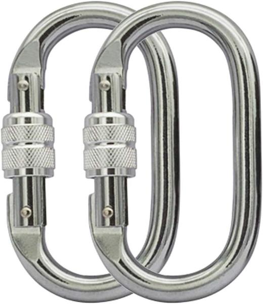 Blue Aluminum Carabiner Clip Heavy Industry Twist Lock for Rigging Camping