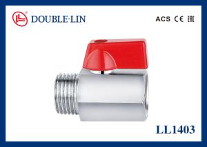 China Chrome Plated Male X Female 25 Bar Brass Mini Ball Valve factory
