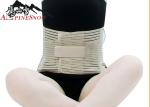 Yellow Breathable Waist Support Belt With Steel Plate , ISO FDA Approved