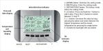 WS1041 Large Screen Digital Weather Station With Outdoor Rain Sensor And 48s