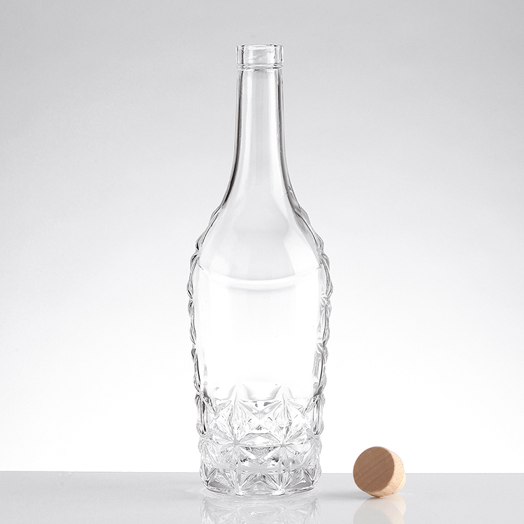 Customized Options 500ml 700ml Aluminum Screw Cap Empty Bottles for Xo Whiskey